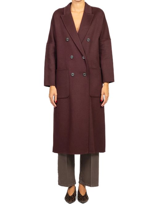 Cappotto doppio petto misto lana VICOLO | TF0001/BORDEAUX